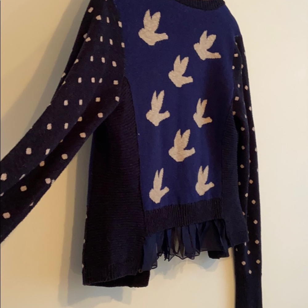 NWOT Liefnotes Ruffled Flight Cardigan